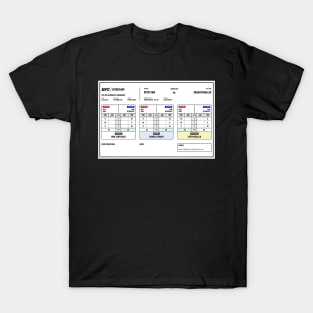 Sean O'Malley vs Petr Yan Scorecard T-Shirt